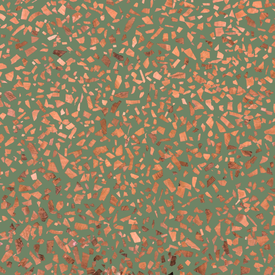 CAMOUFLAGE wood terrazzo surface