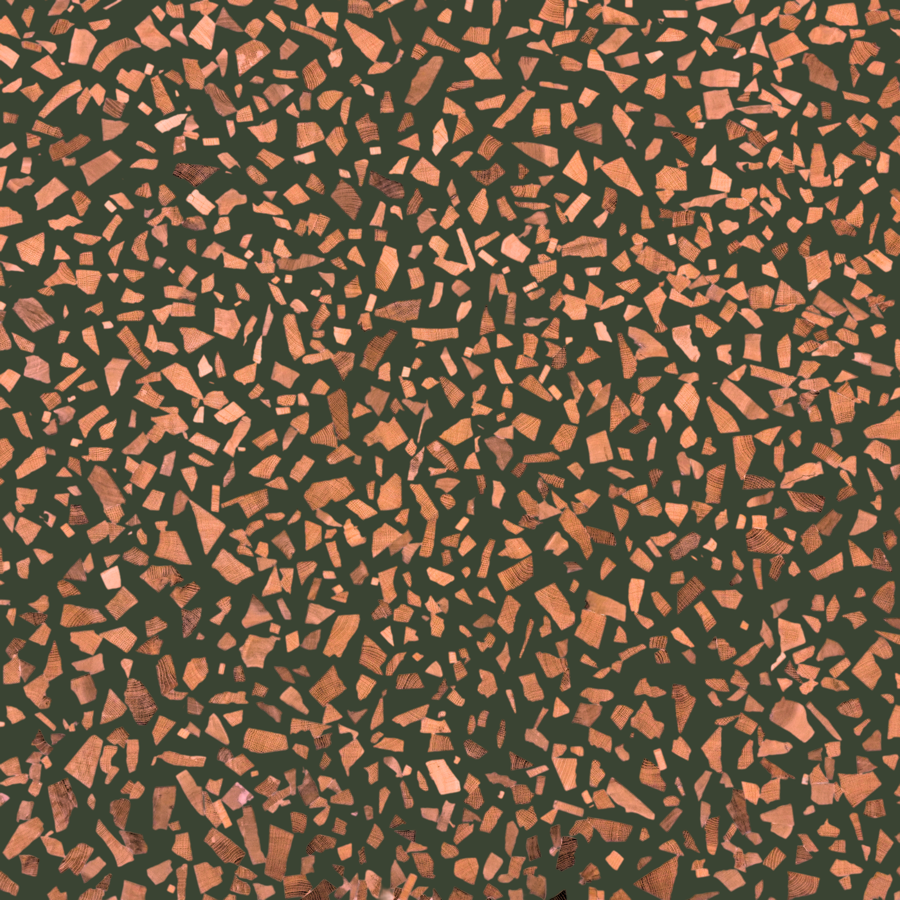 GRAPHİTE wood terrazzo surface