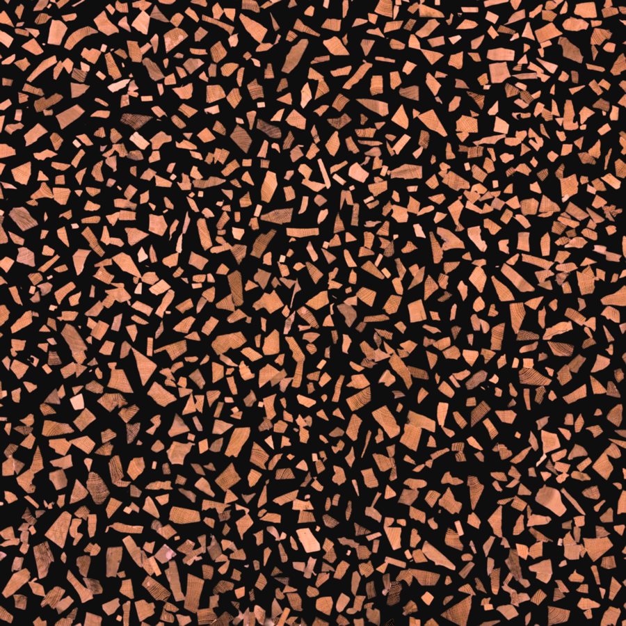 JET BLACK wood terrazzo surface