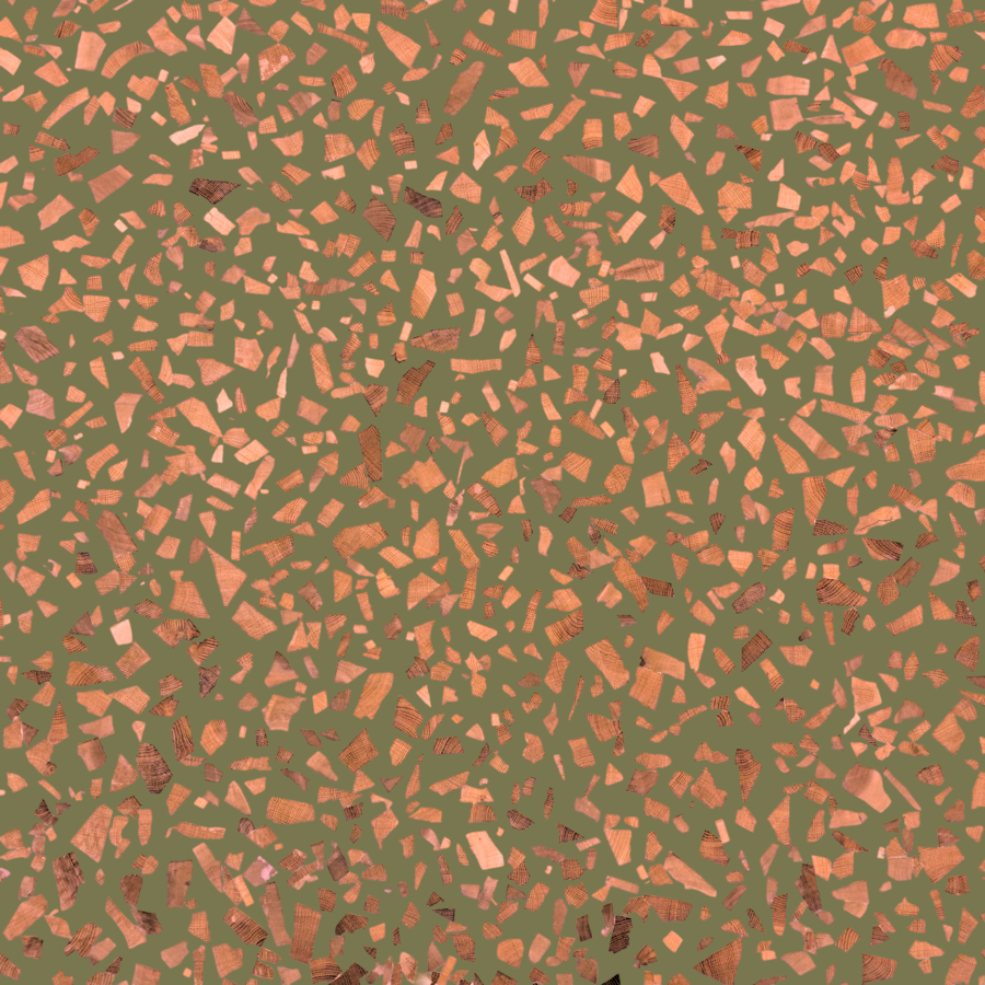 OLİVE HAZE wood terrazzo surface